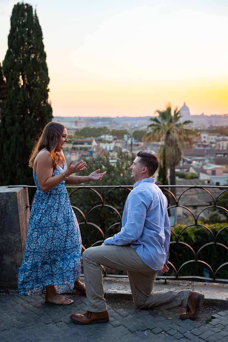 Pincio Sunset Proposal in Rome