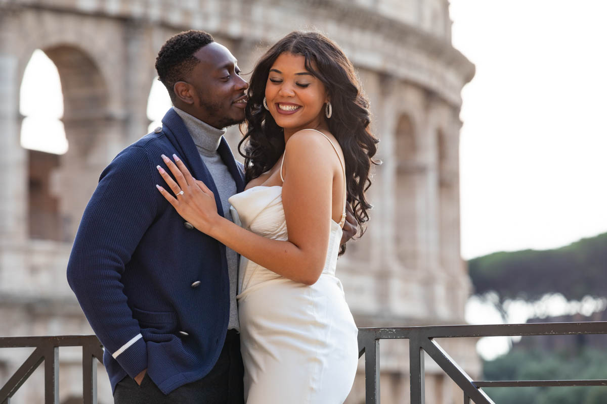 Colosseum couple photography in one of Rome's most iconic landmark