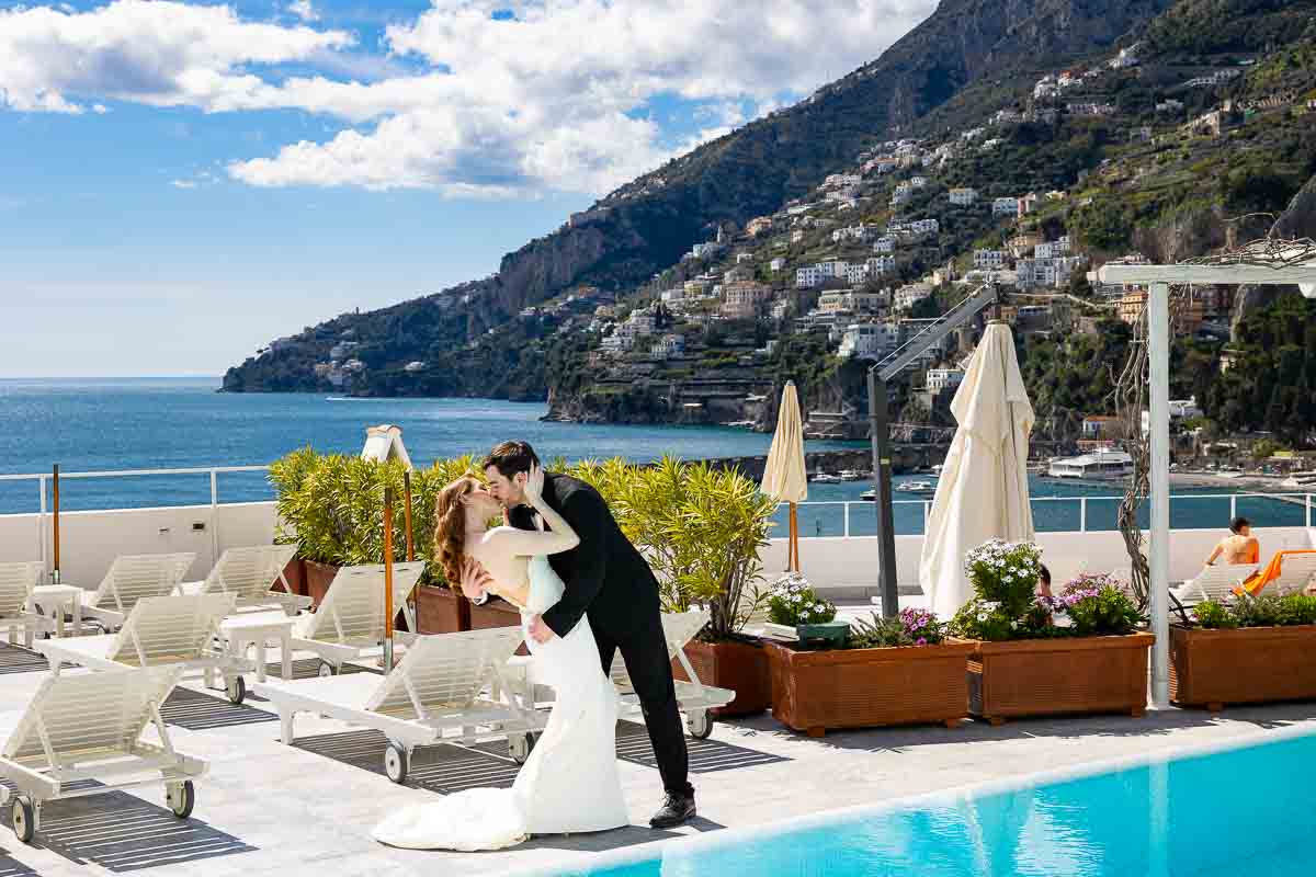 Together in amalfi during a destination wedding in Italy