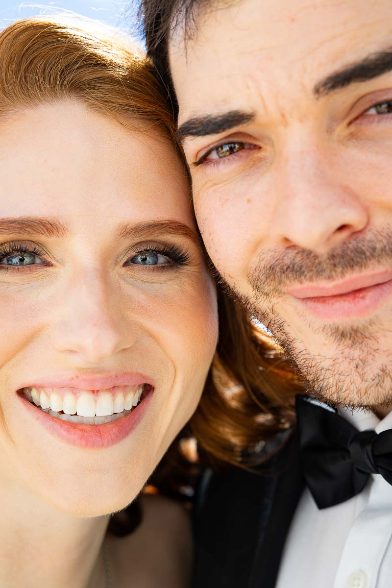 Newlywed close-up portrait