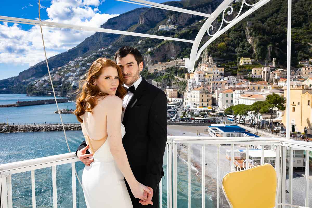 Just married in Italy in Amalfi
