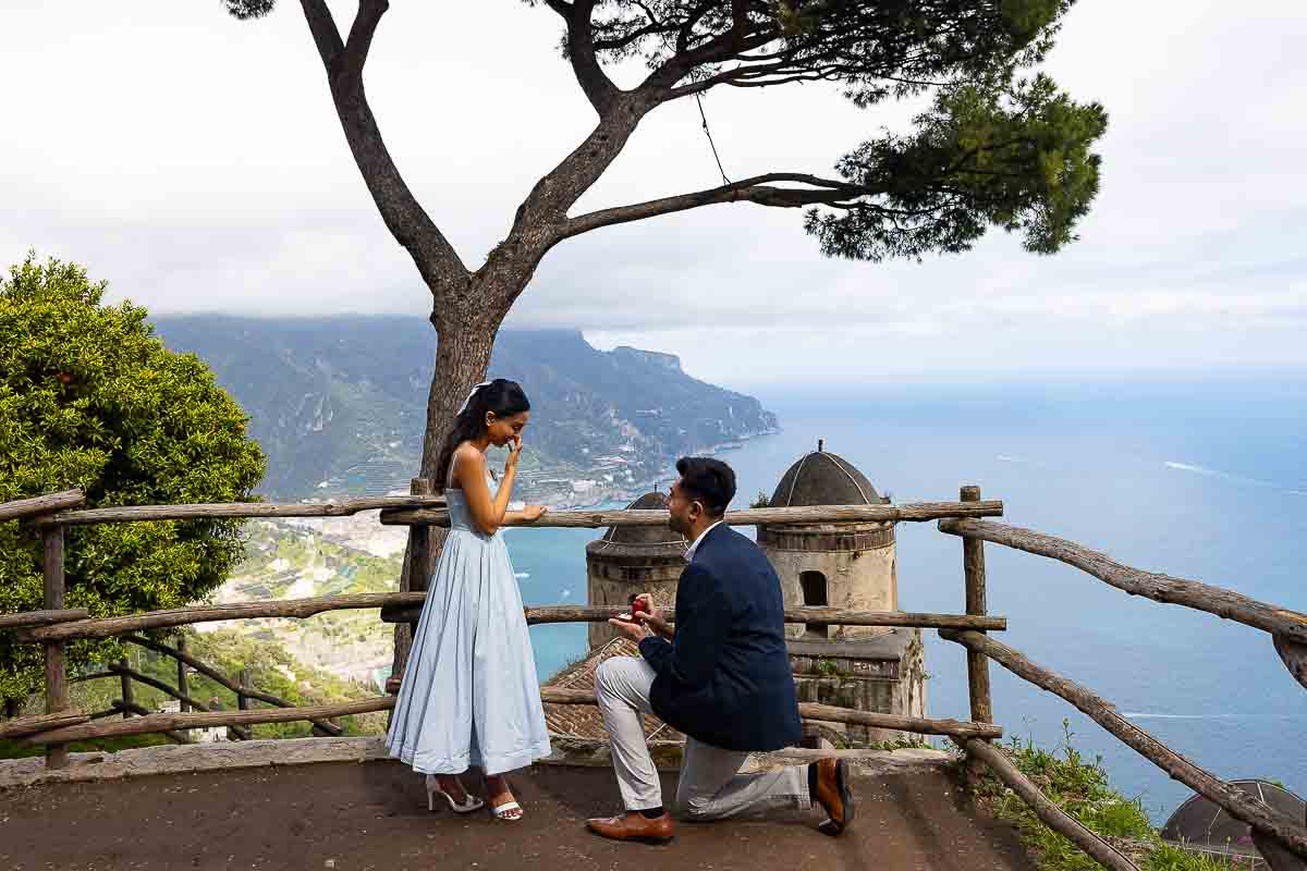 Ravello Proposal Photos and Video in Villa Rufolo 
