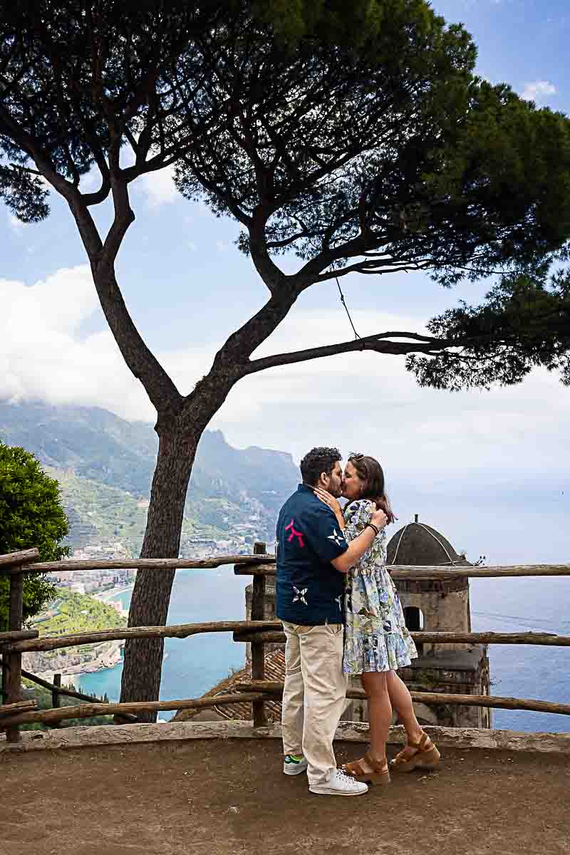 The moment in which she answered yes and they were just engaged where pictures around the estate followed 