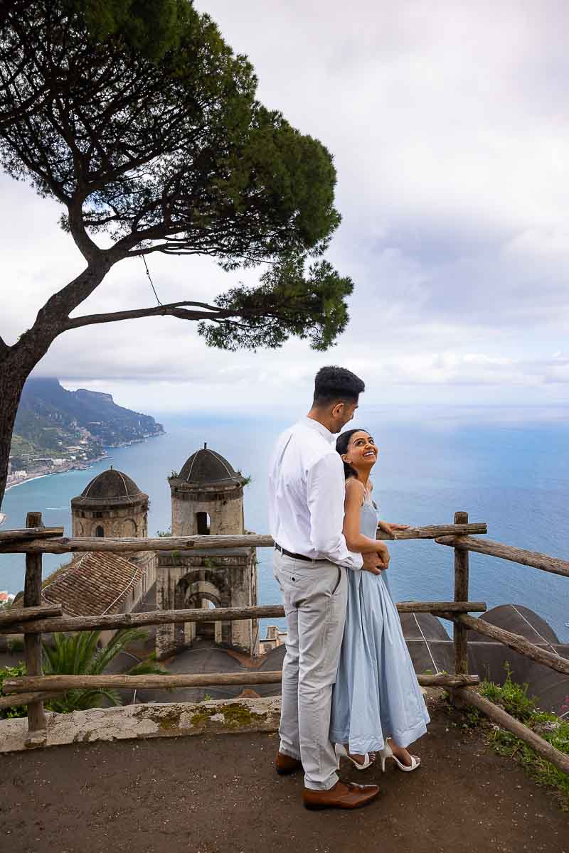 Asking the Big Question overlooking the Amalfi coast