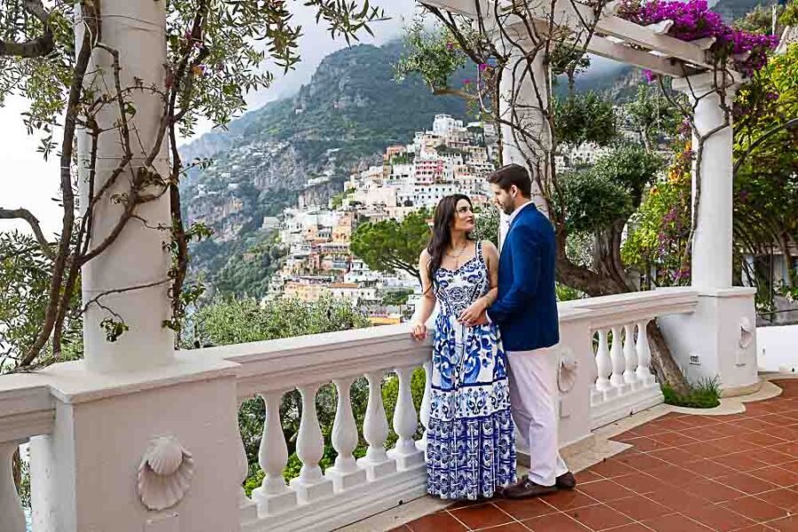 Positano balcony view