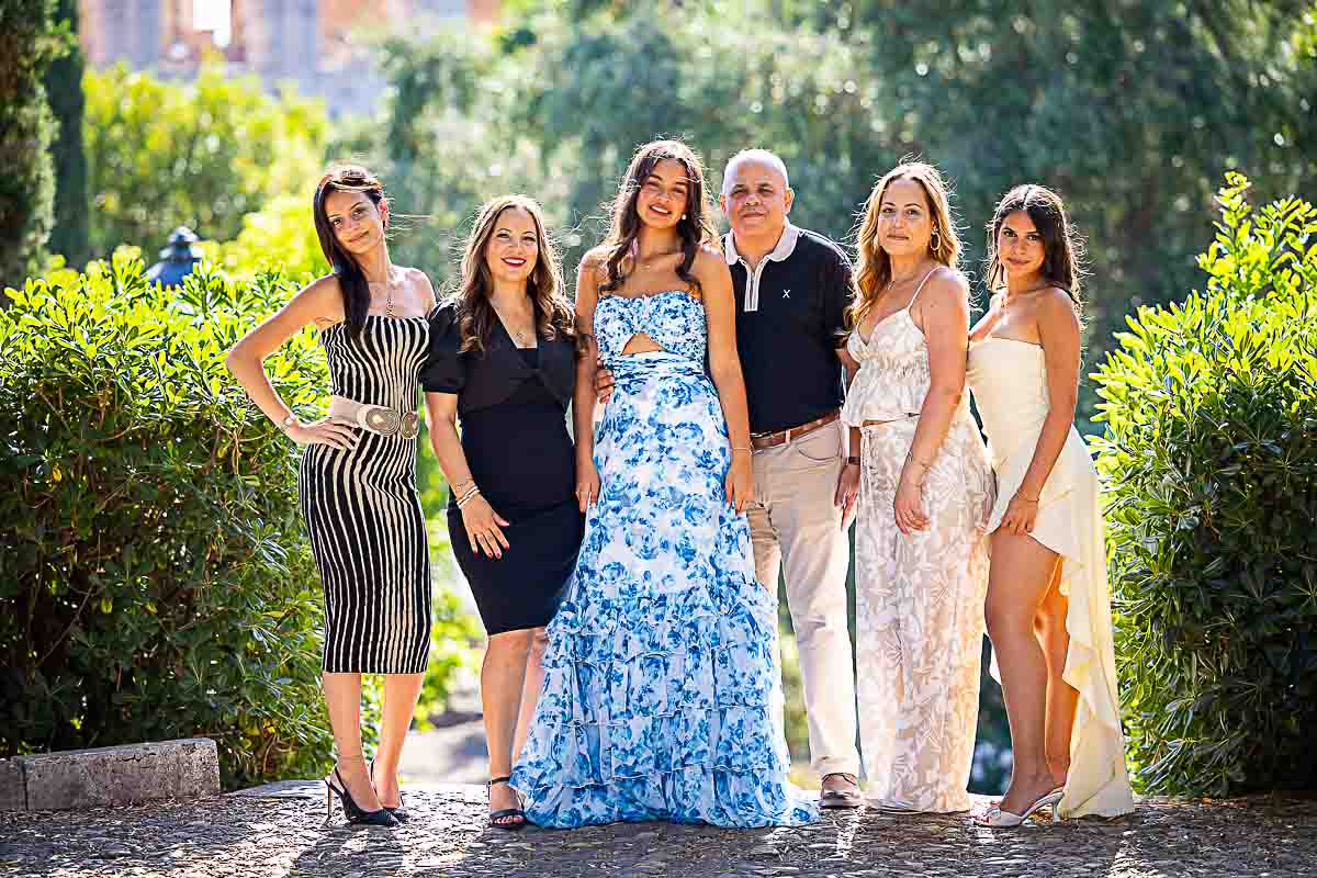 Family photos in Rome Italy at the Colosseum during the golden hour 