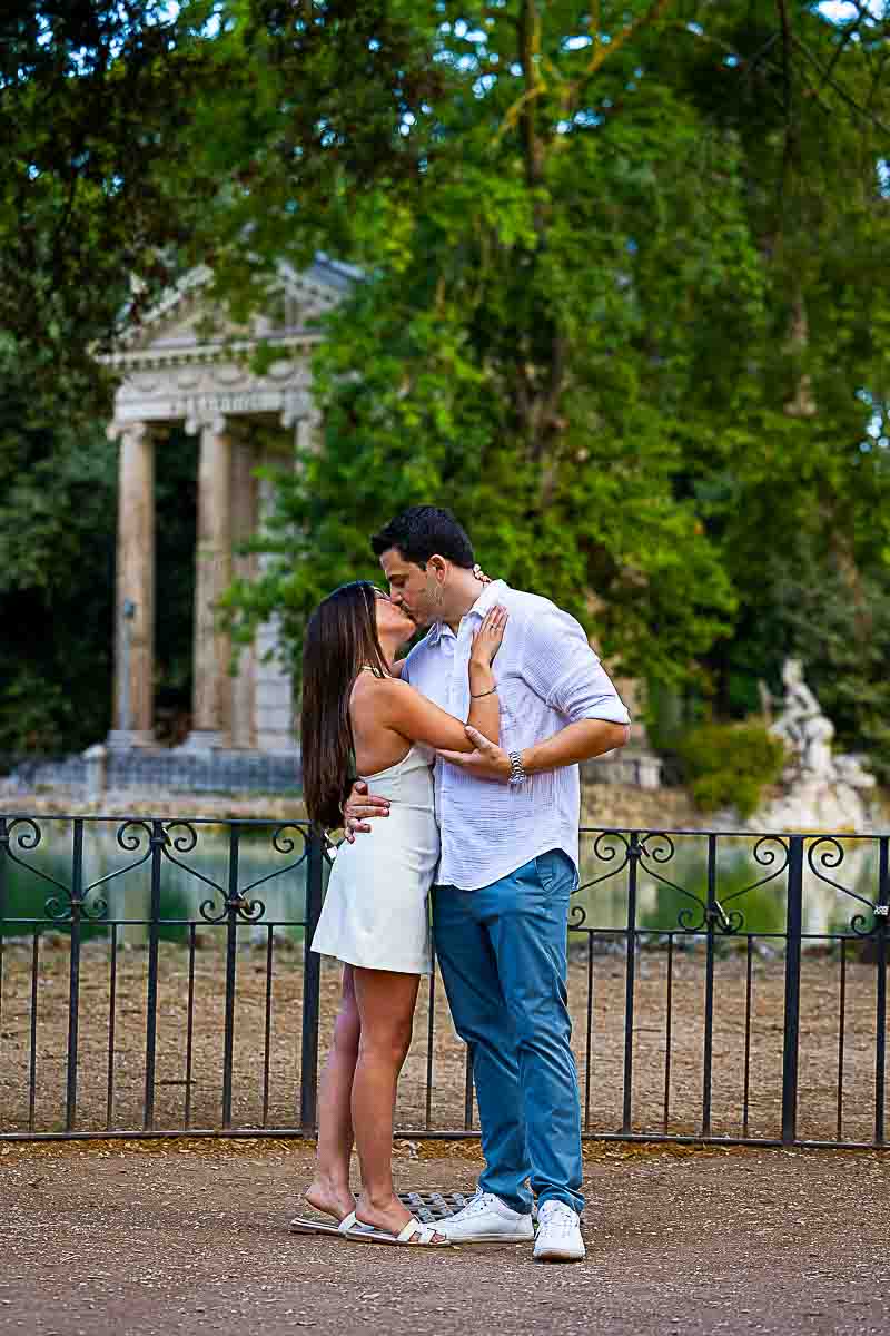 Standing by the temple for some photography pictures of being united in Roma