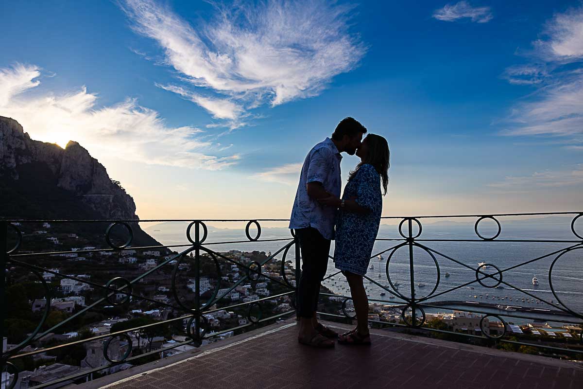 Proposing on a romantic island in Italy