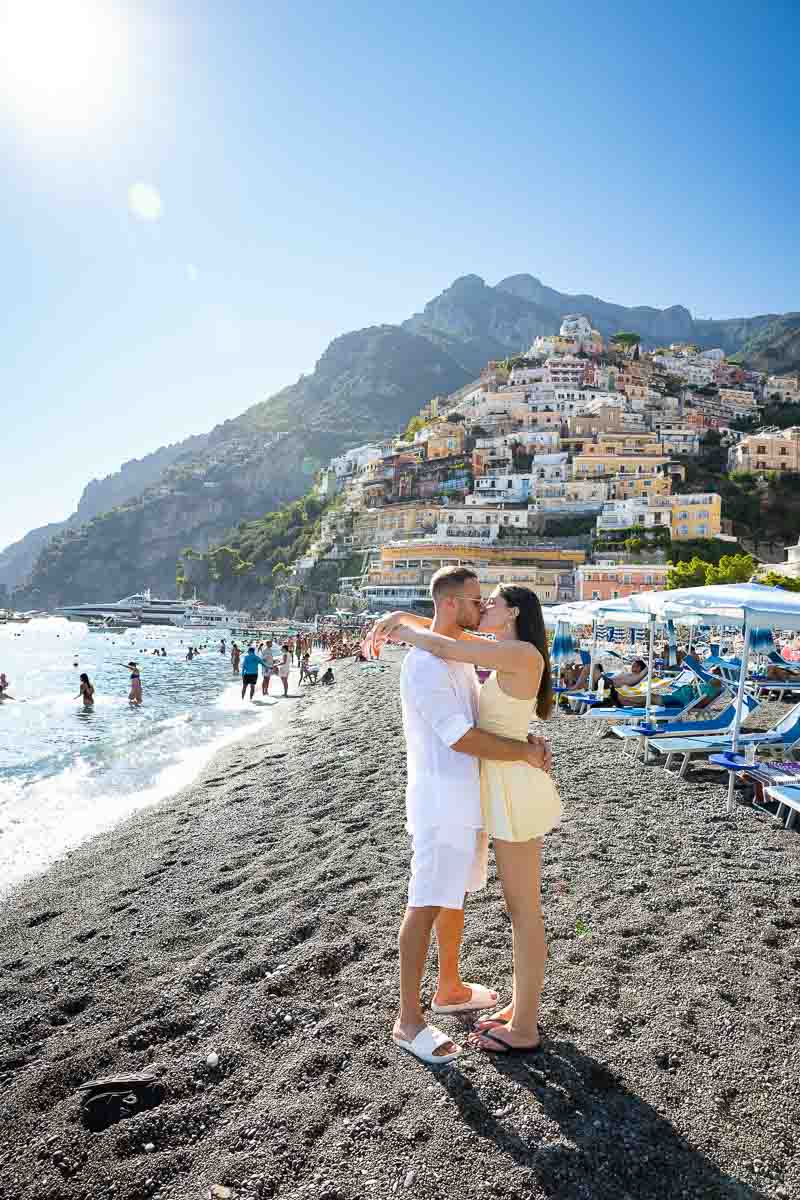 Vertical oriented image on the beachfront of the Mediterranean coast 