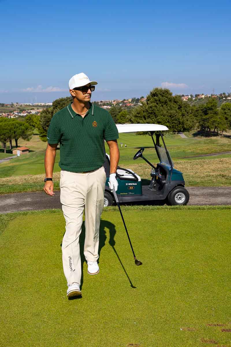 Walking along the fairway – sport photographer session capturing motion at a top roman golfing course