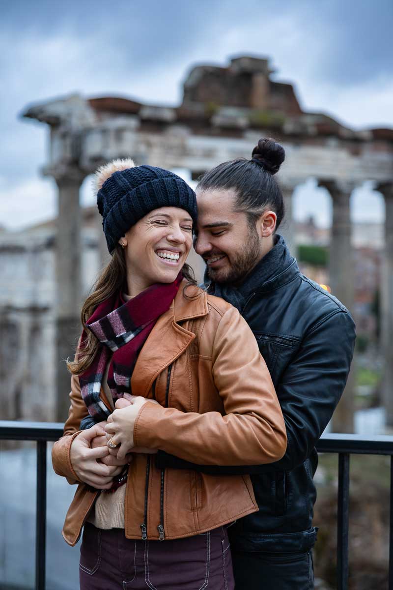 Posed picture at the forum during the blue hour vacation and holiday photos Roman Proposal 