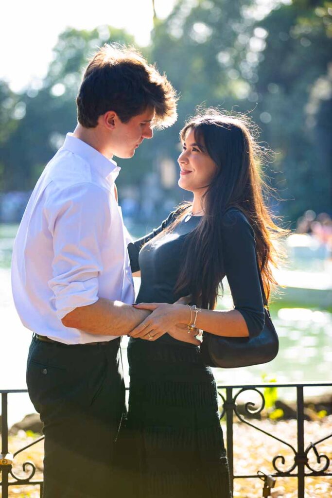 Staring at each other during a photoshoot with the Andrea Matone photographer studio from Rome Italy