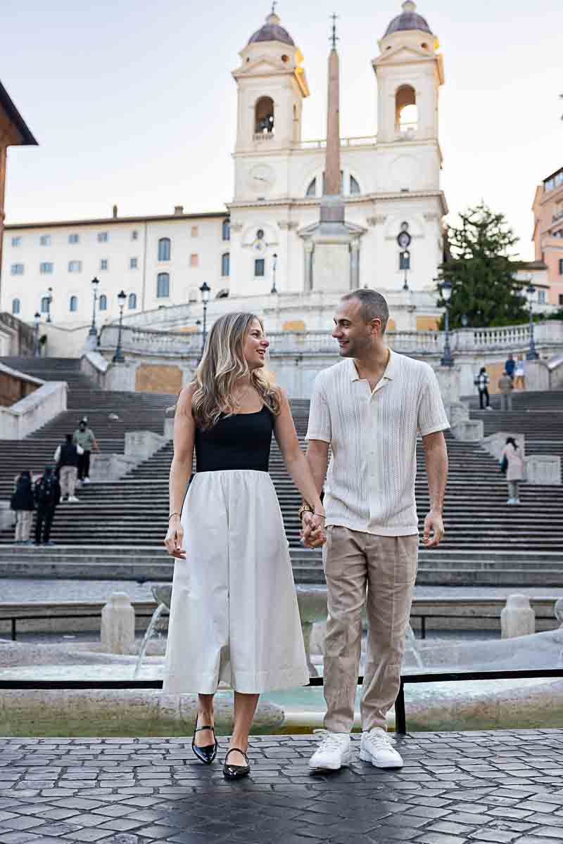 Walking towards the Spanish Steps, Rome