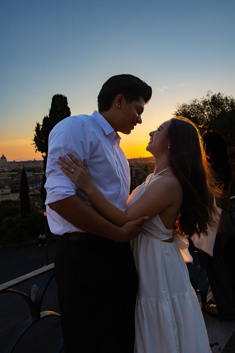Final picture taken during a photo shooting session during blue hour sunsetting