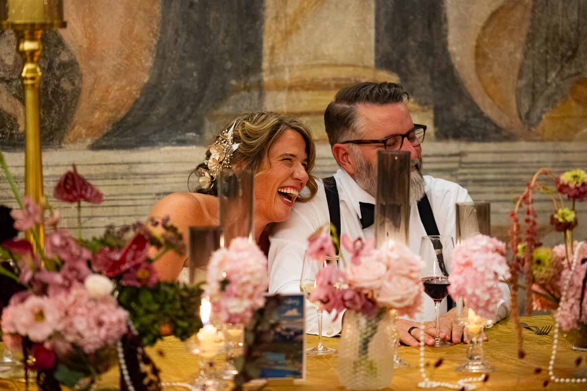 Laughter and pure fun echoing through the historic dining hall between dinner toasts.